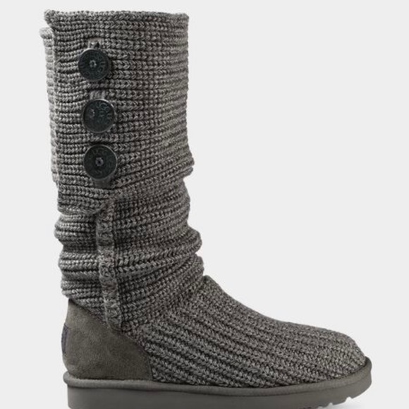 Smokey gray knit Uggs - Picture 9 of 14
